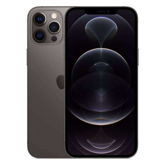 De Apple iPhone 12 Pro Max in de kleur grafiet is ...