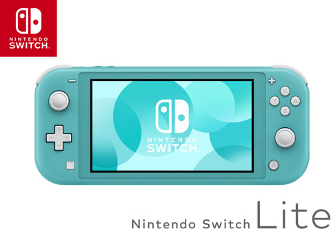 Die Nintendo Switch Lite türkis-blau vereint ...