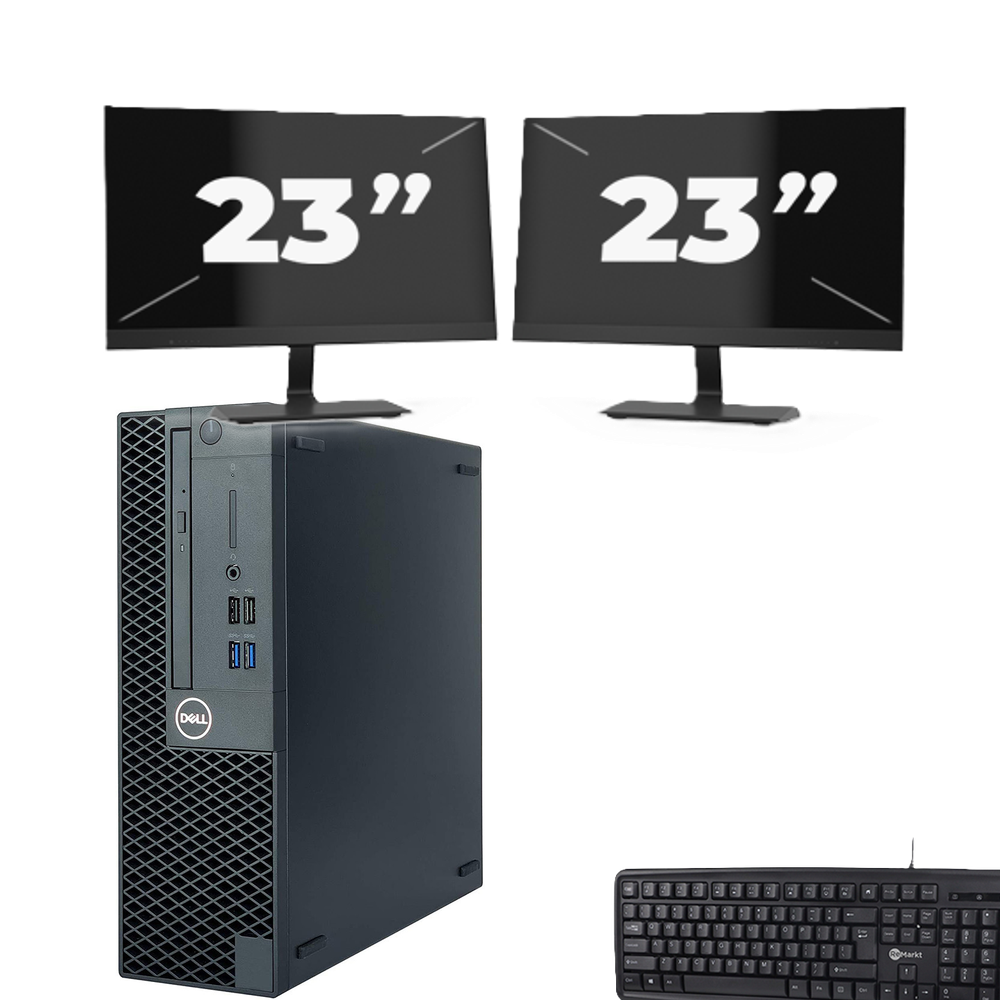 Deze Dell OptiPlex 3070 SFF-computerset levert ...