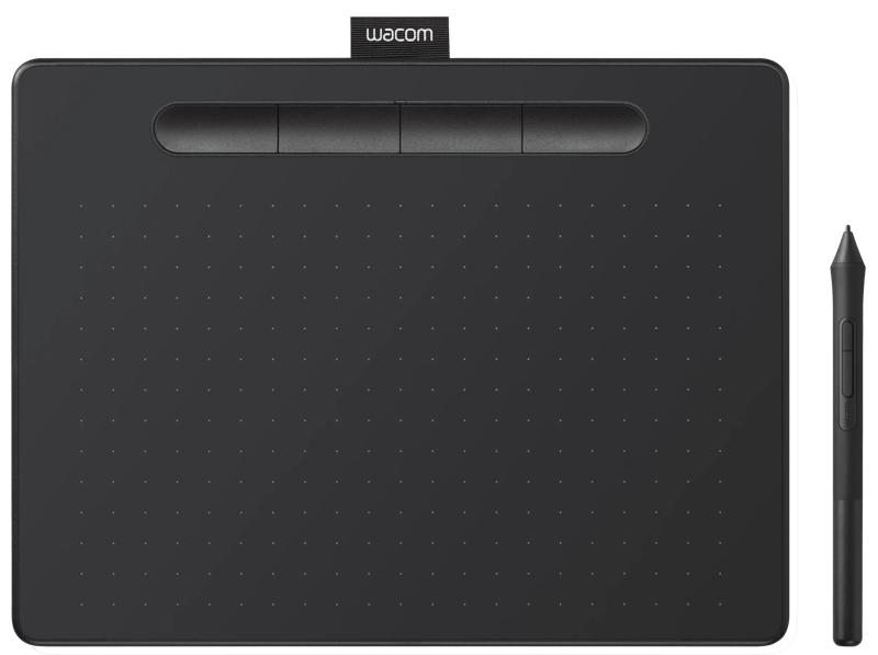 Je tekent op de Wacom Intuos M Zwart de mooiste ...