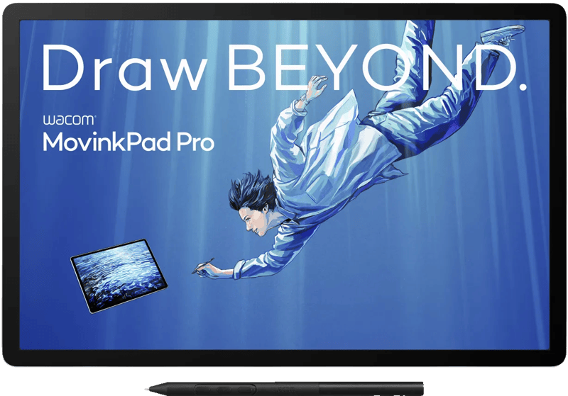 Met de Wacom MovinkPad Pro 14 werk je nauwkeurig ...