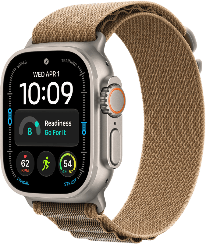 Grâce à l'Apple Watch Ultra 4 Naturel Boucle ...